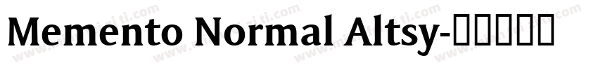 Memento Normal Altsy字体转换
